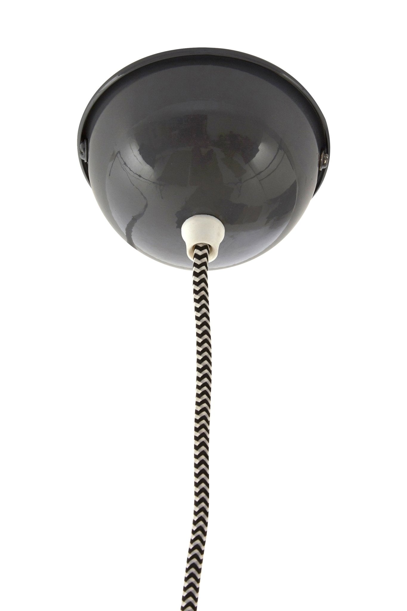 Latham Grey Glass and Iron Pendant Light - Skandi London