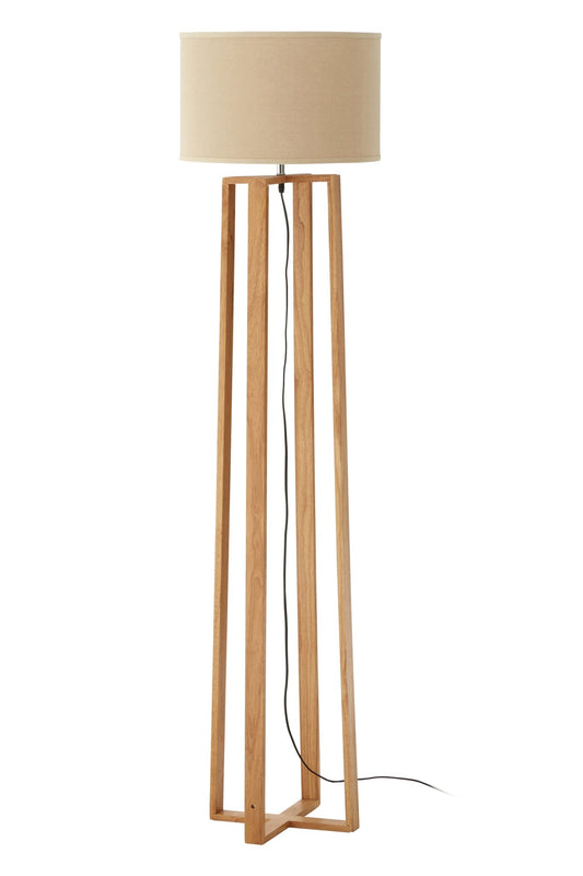 Hjordis Wooden Floor Lamp - Skandi London