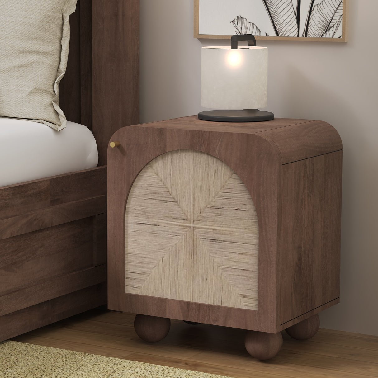 Edgware Side Table - Walnut - Skandi London