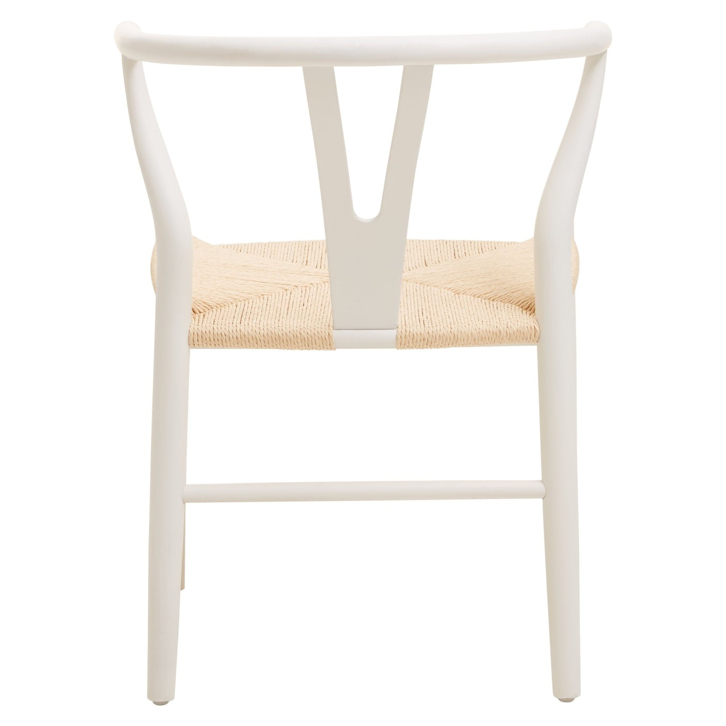 Janica Wishbone Antique White Chair - Skandi London