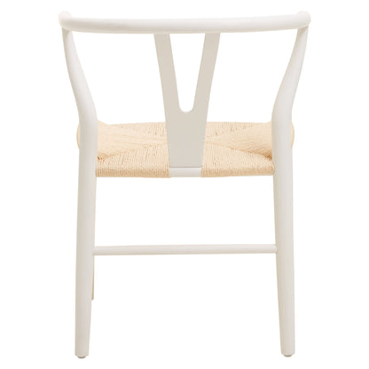 Janica Wishbone Antique White Chair - Skandi London