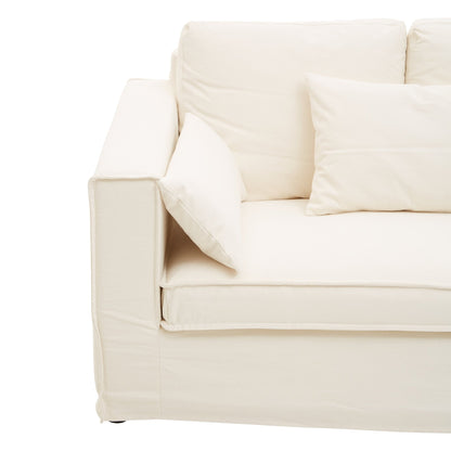 Kara 3 Seat Cream Sofa - Skandi London