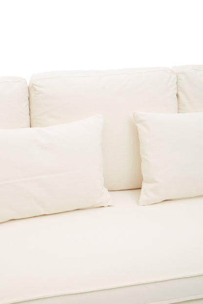 Kara 3 Seat Cream Sofa - Skandi London