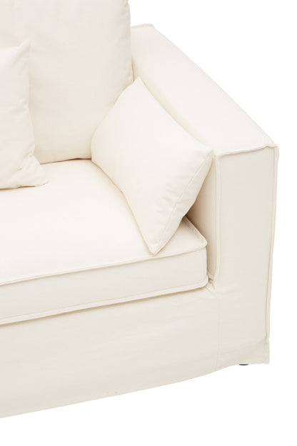Kara 3 Seat Cream Sofa - Skandi London