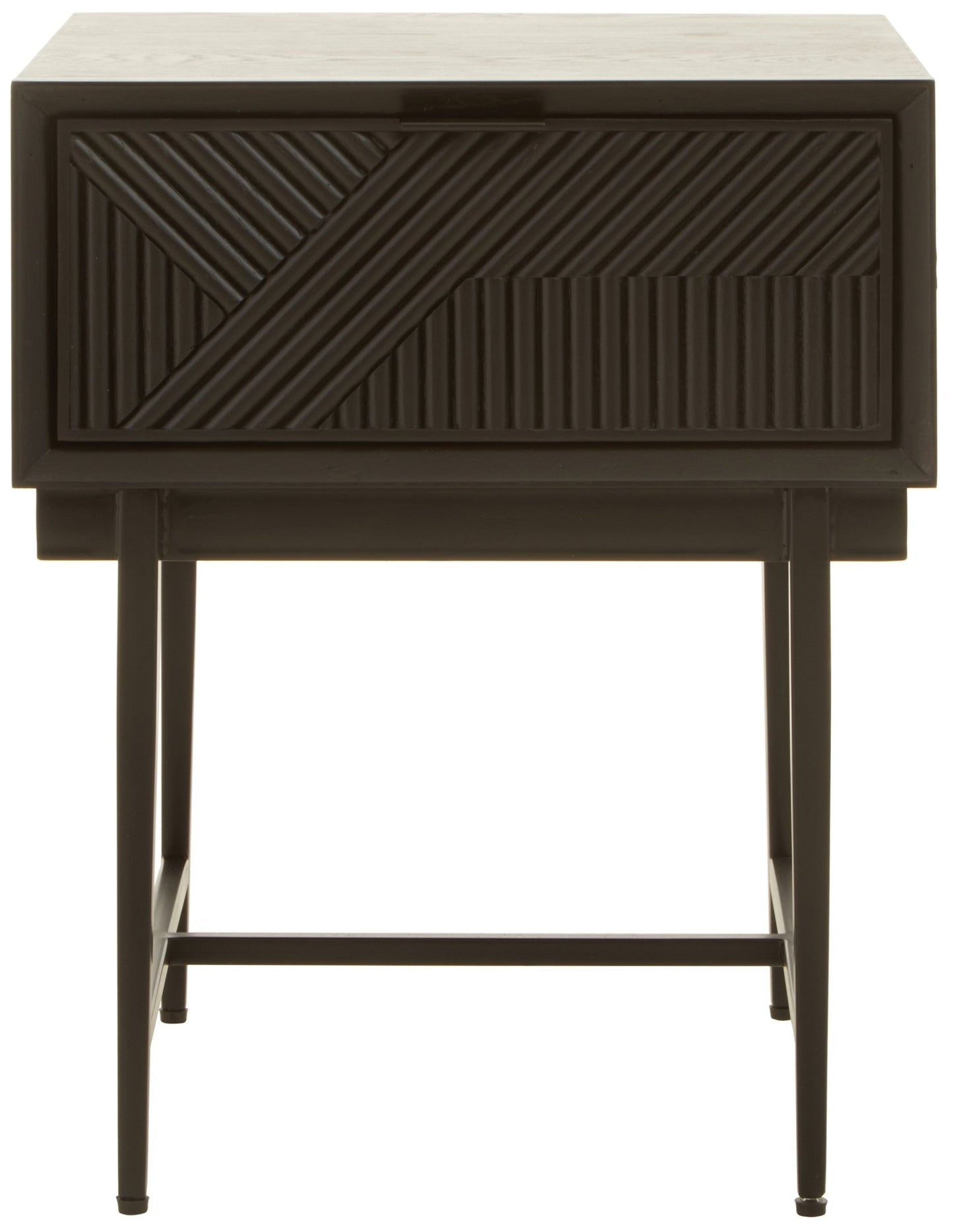 Gunnar Black Finish Side Table - Skandi London