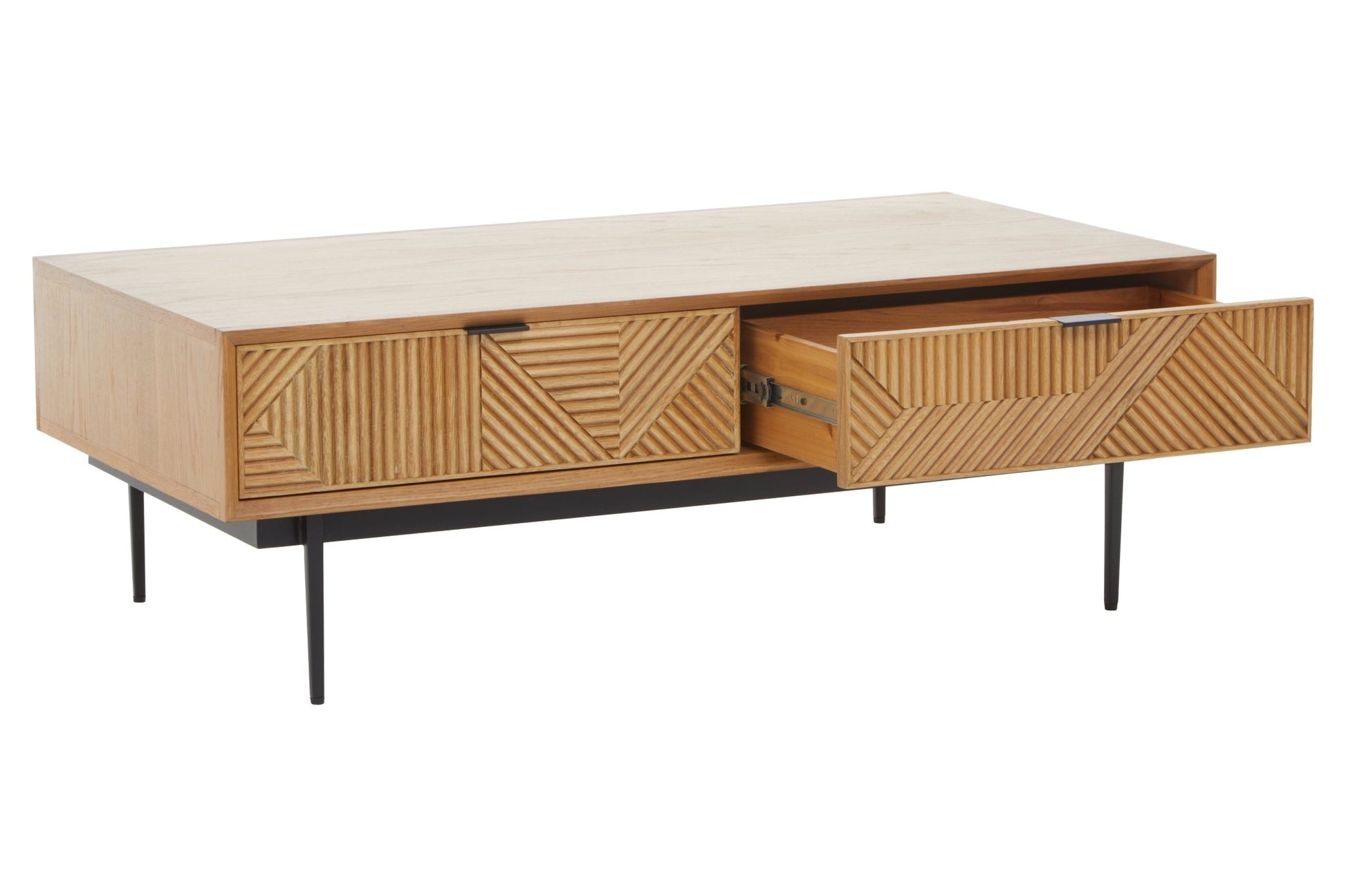 Gunnar Natural Finish Wooden Coffee Table - Skandi London
