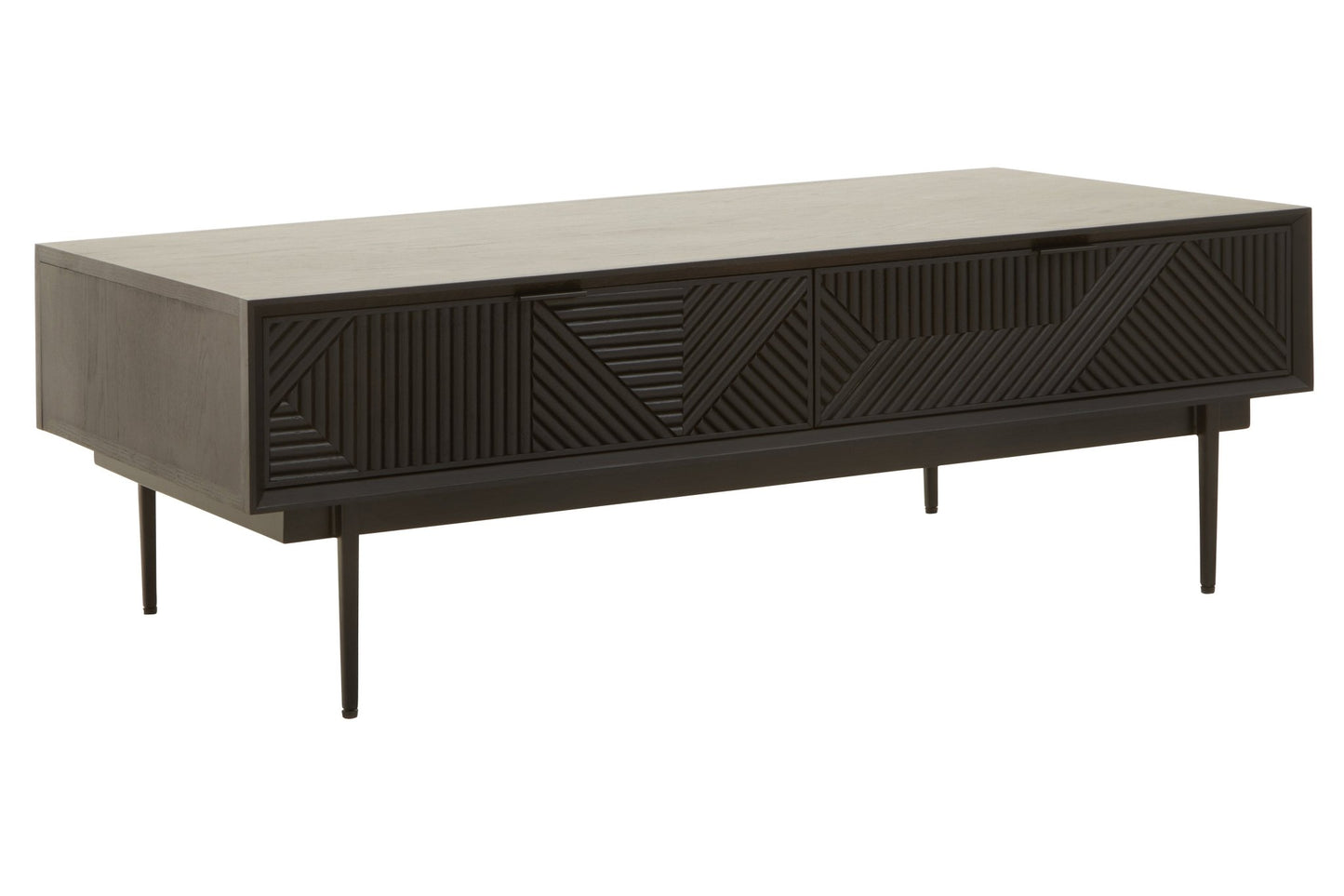 Gunnar Black Finish Wooden Coffee Table - Skandi London
