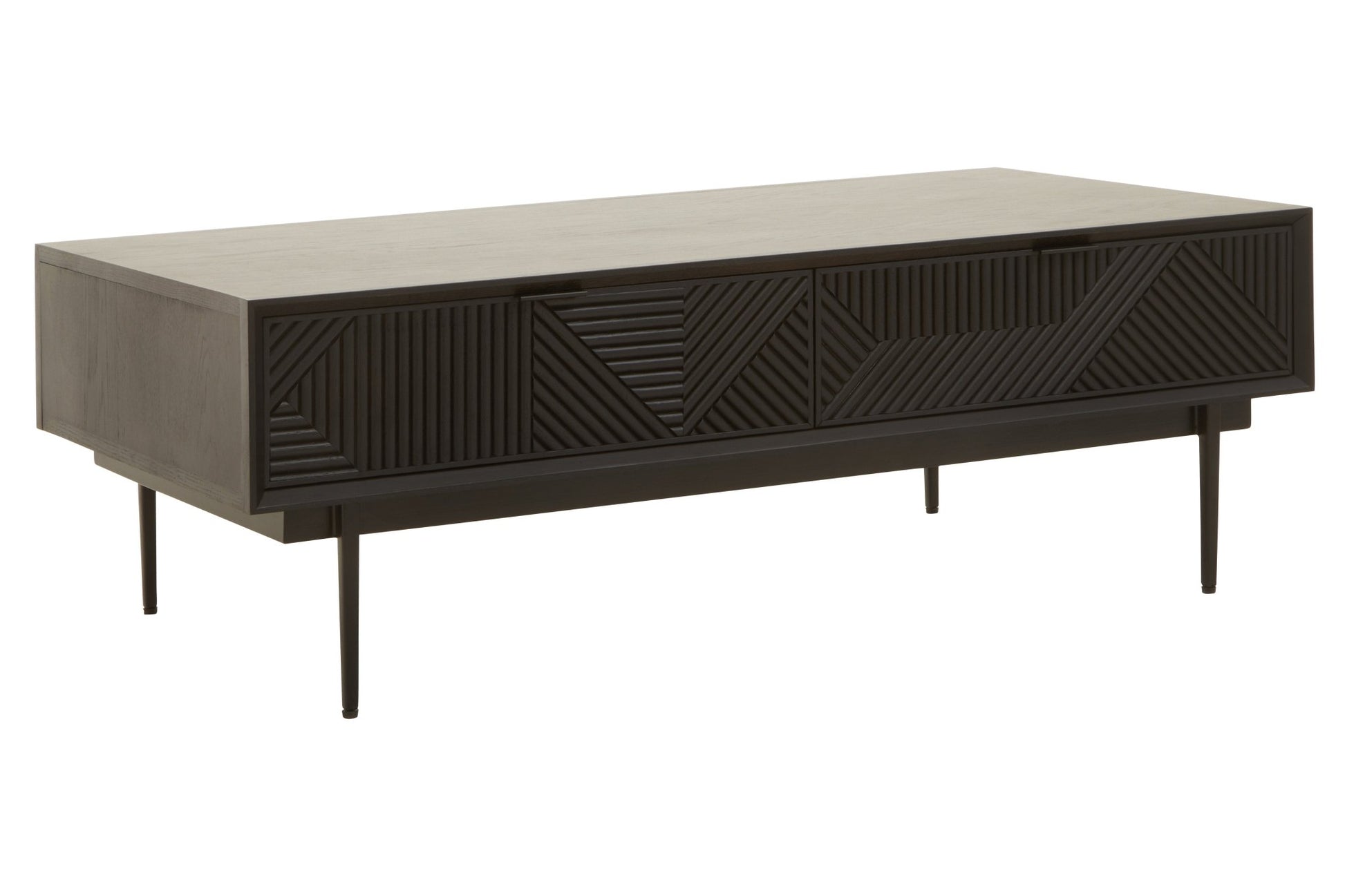 Gunnar Black Finish Wooden Coffee Table - Skandi London