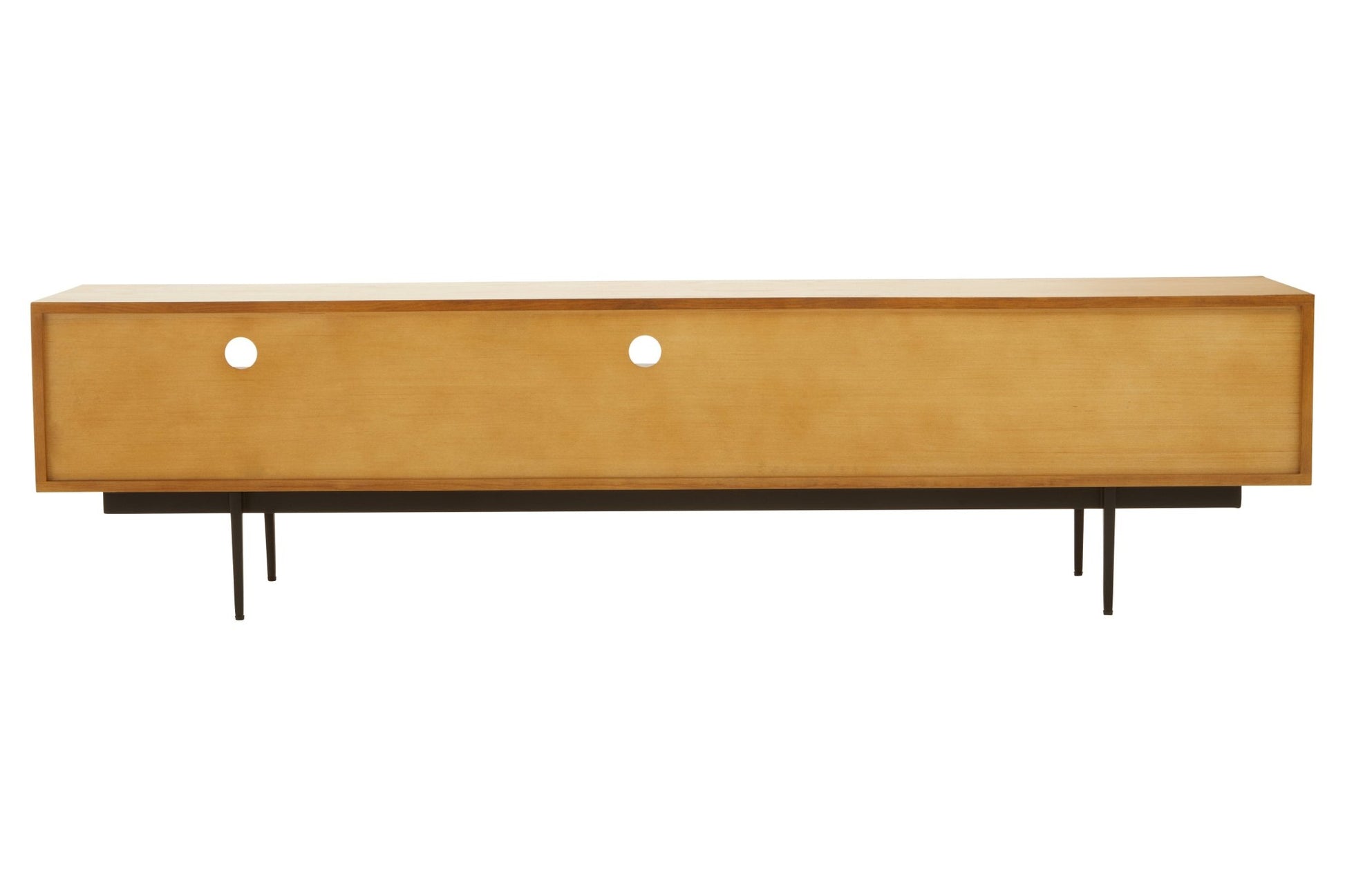 Gunnar Natural Finish Wooden Media Unit - Skandi London