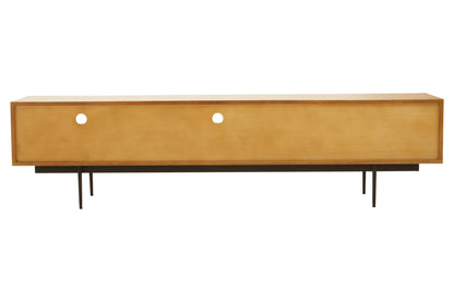 Gunnar Natural Finish Wooden Media Unit - Skandi London