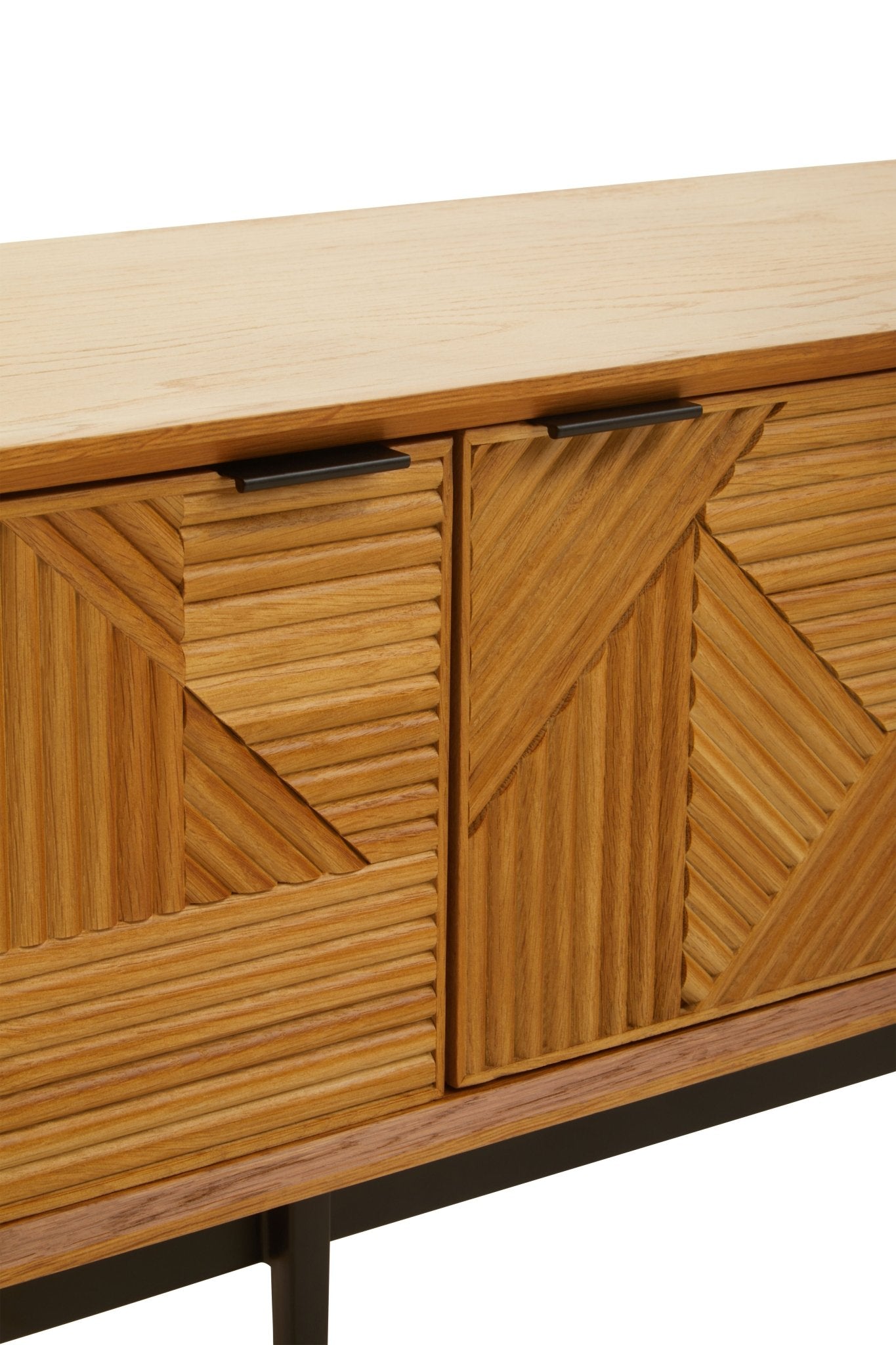 Gunnar Natural Finish Wooden Media Unit - Skandi London
