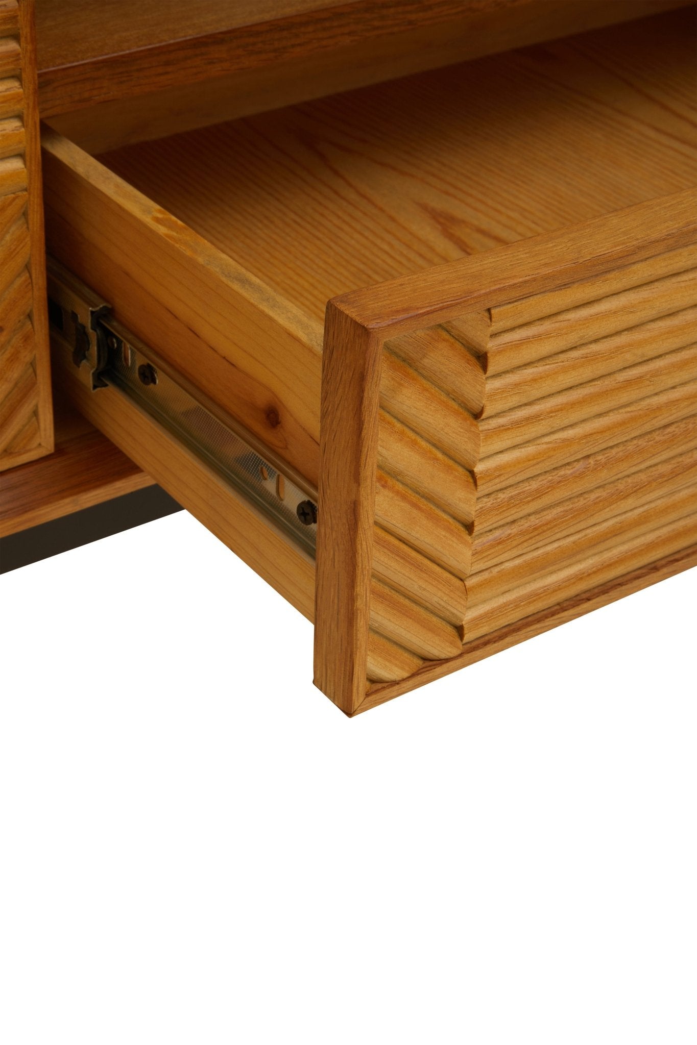 Gunnar Natural Finish Wooden Media Unit - Skandi London