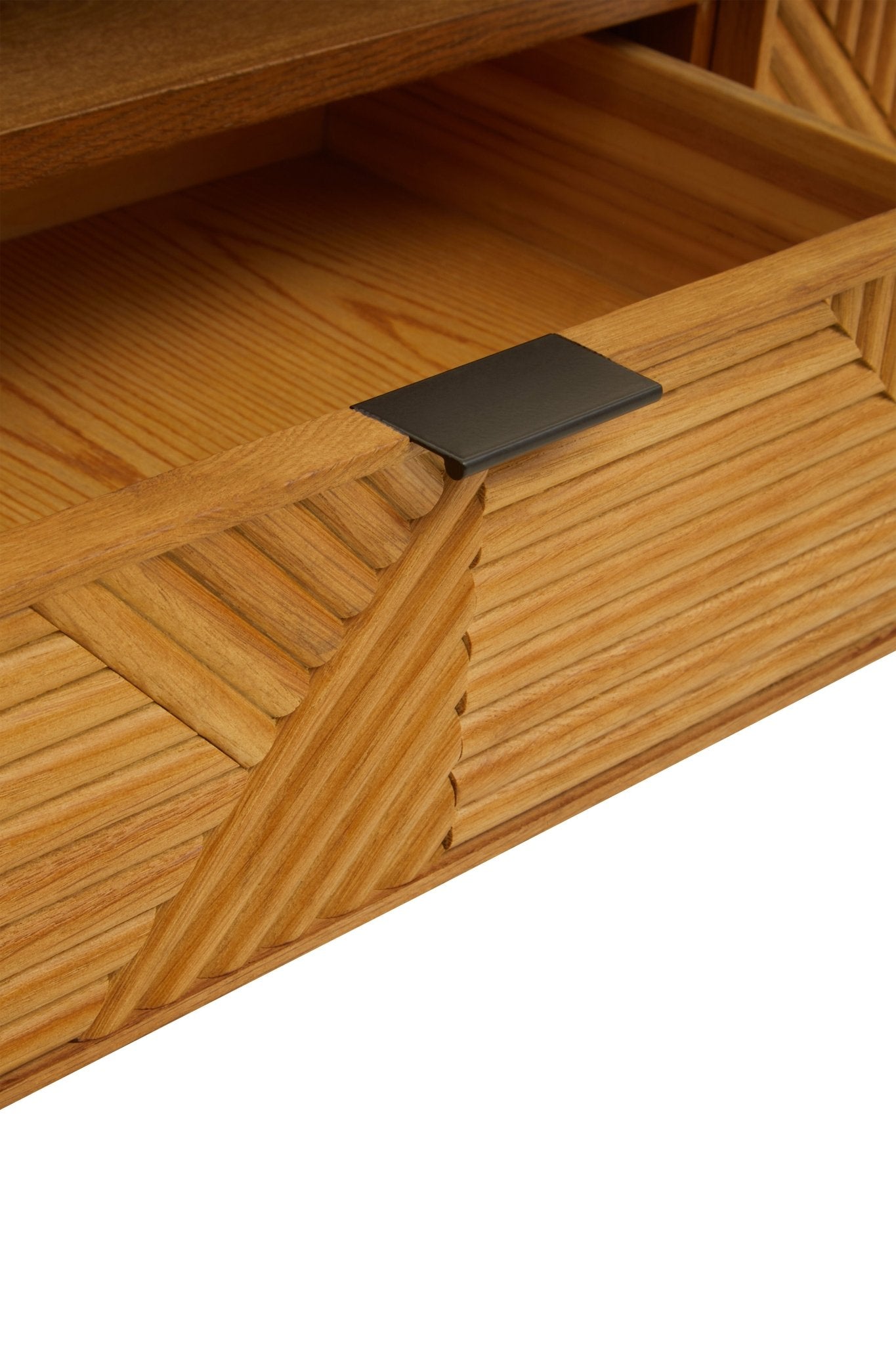 Gunnar Natural Finish Wooden Media Unit - Skandi London