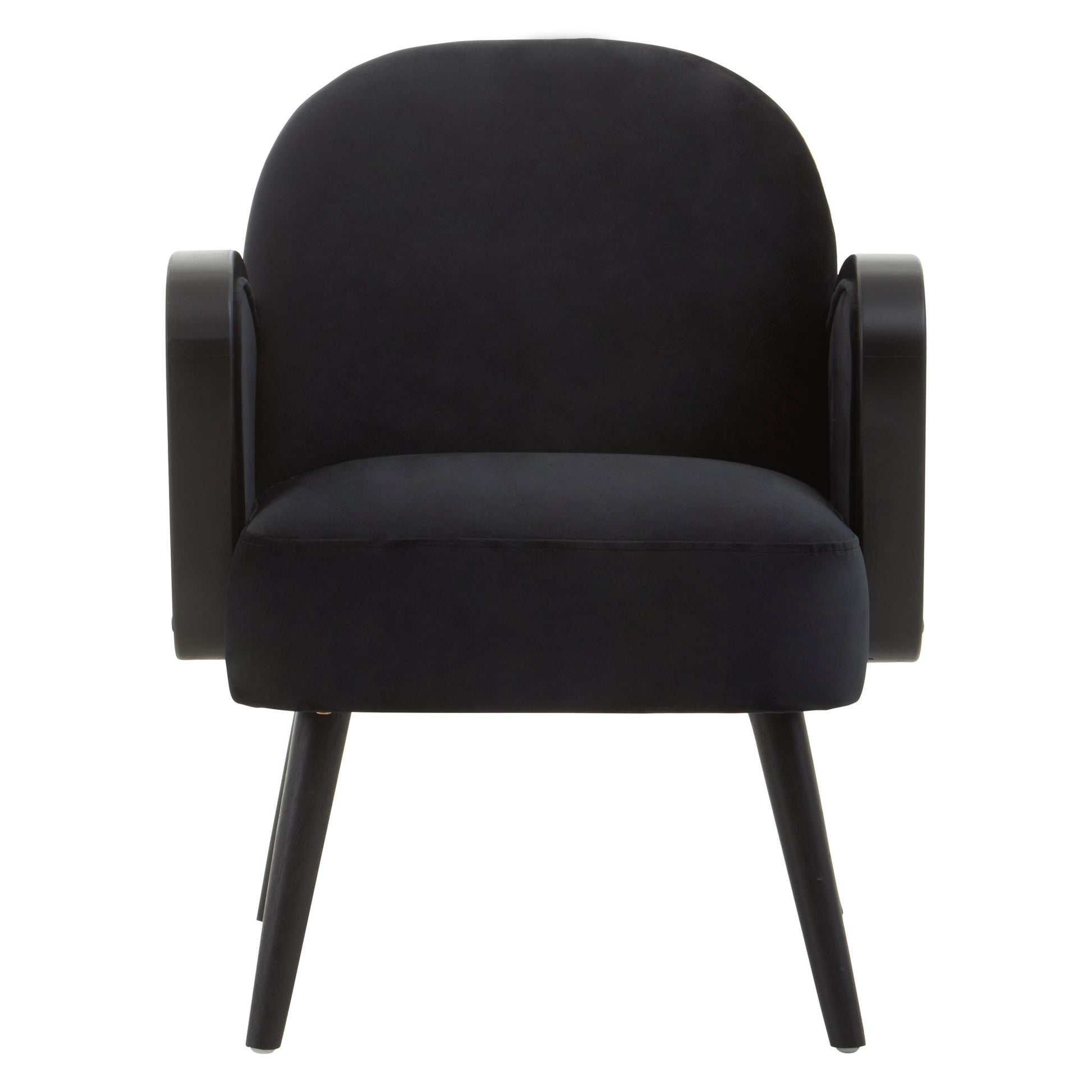 Erik Black Velvet Armchair - Skandi London