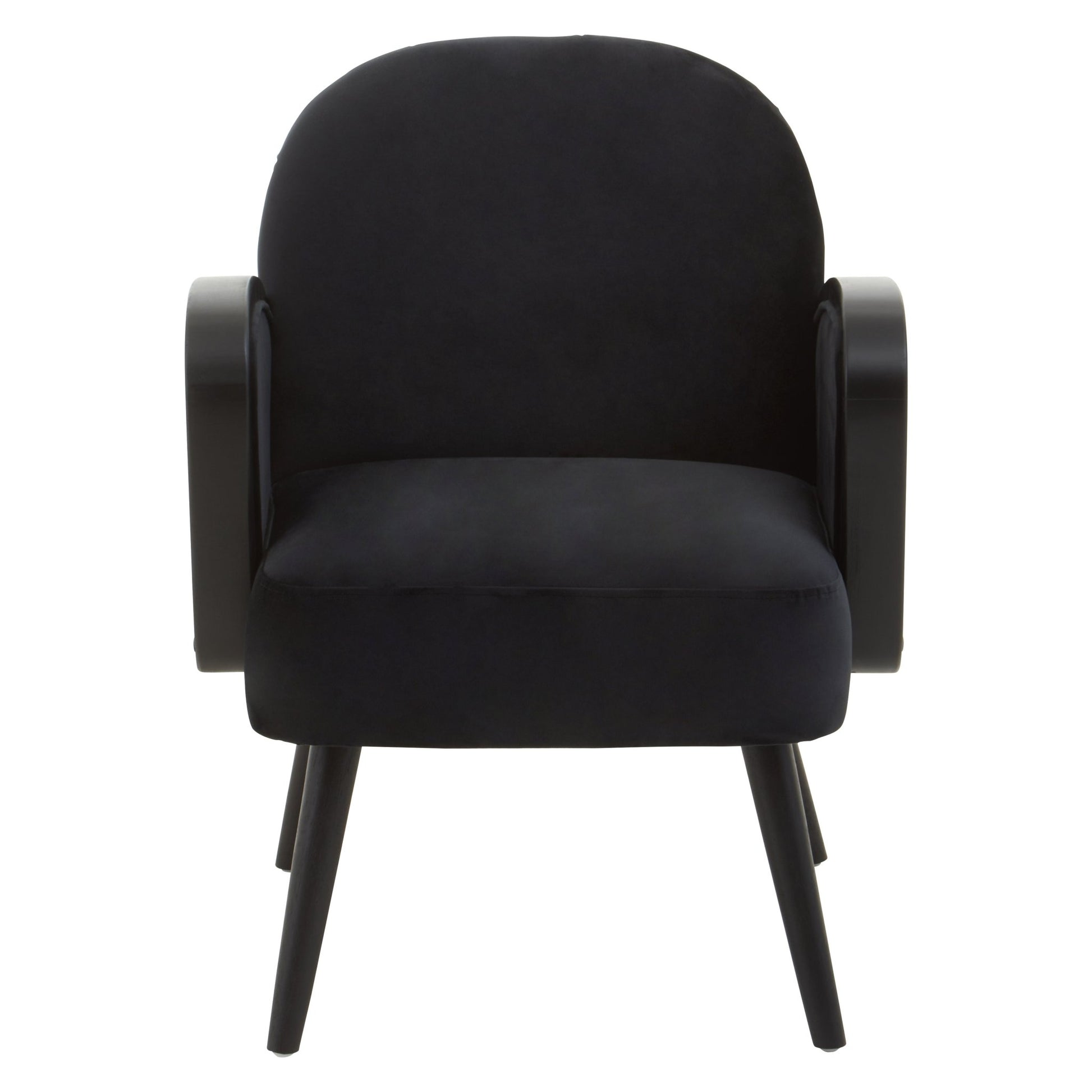 Erik Black Velvet Armchair - Skandi London