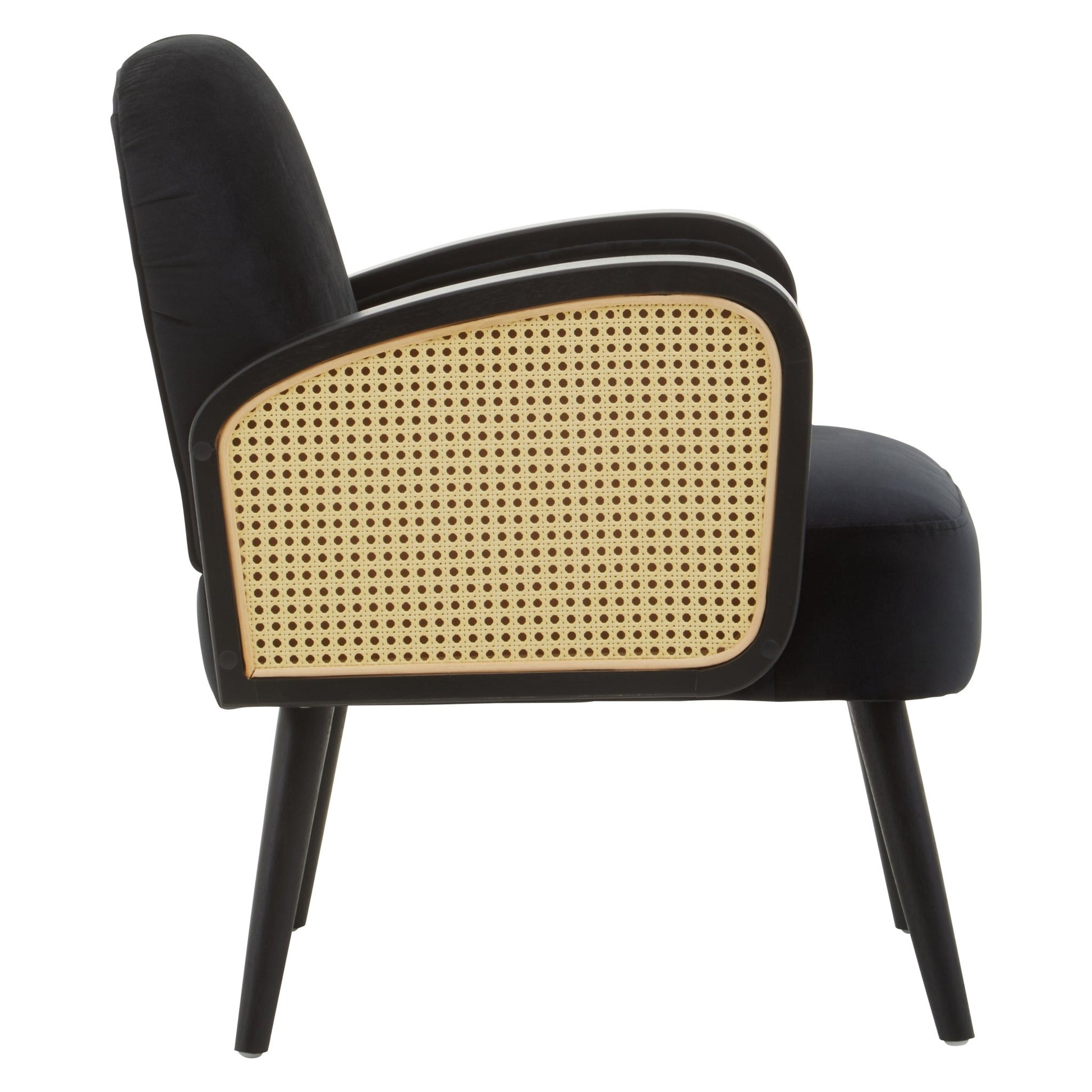 Erik Black Velvet Armchair - Skandi London