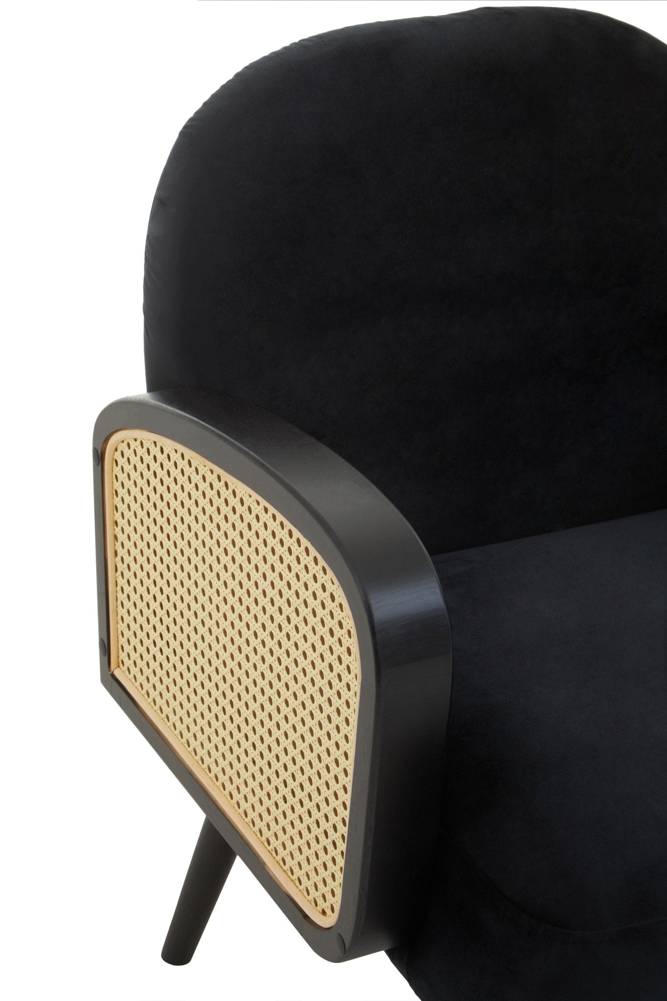 Erik Black Velvet Armchair - Skandi London