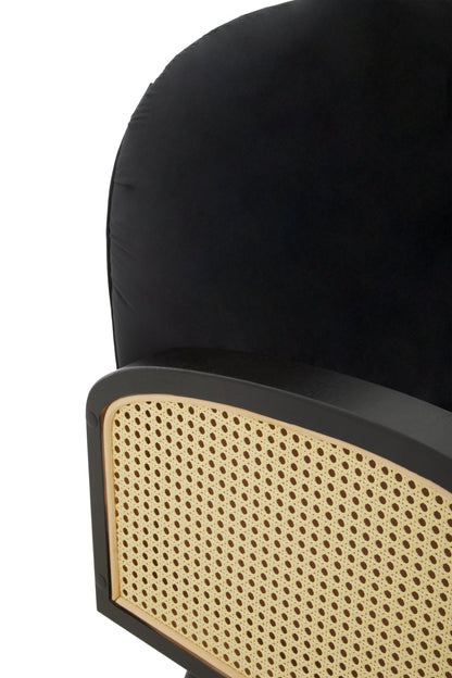 Erik Black Velvet Armchair - Skandi London
