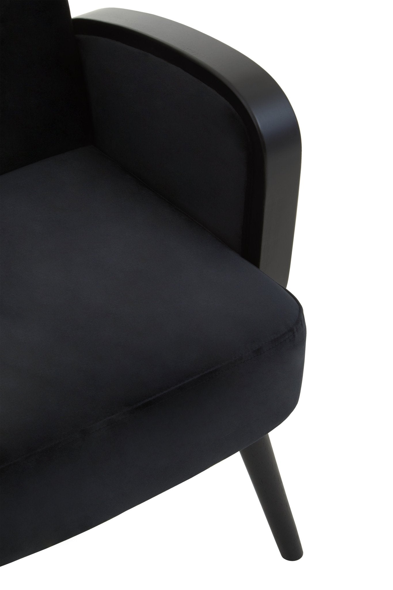 Erik Black Velvet Armchair - Skandi London