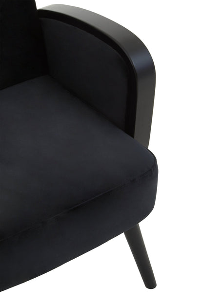 Erik Black Velvet Armchair - Skandi London