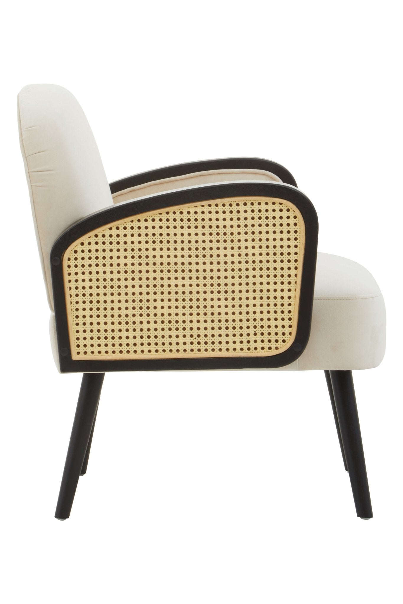 Erik Natural Velvet Armchair - Skandi London
