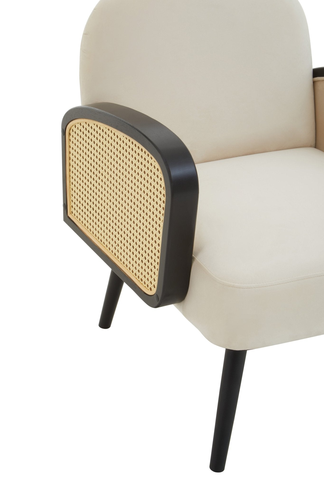Erik Natural Velvet Armchair - Skandi London
