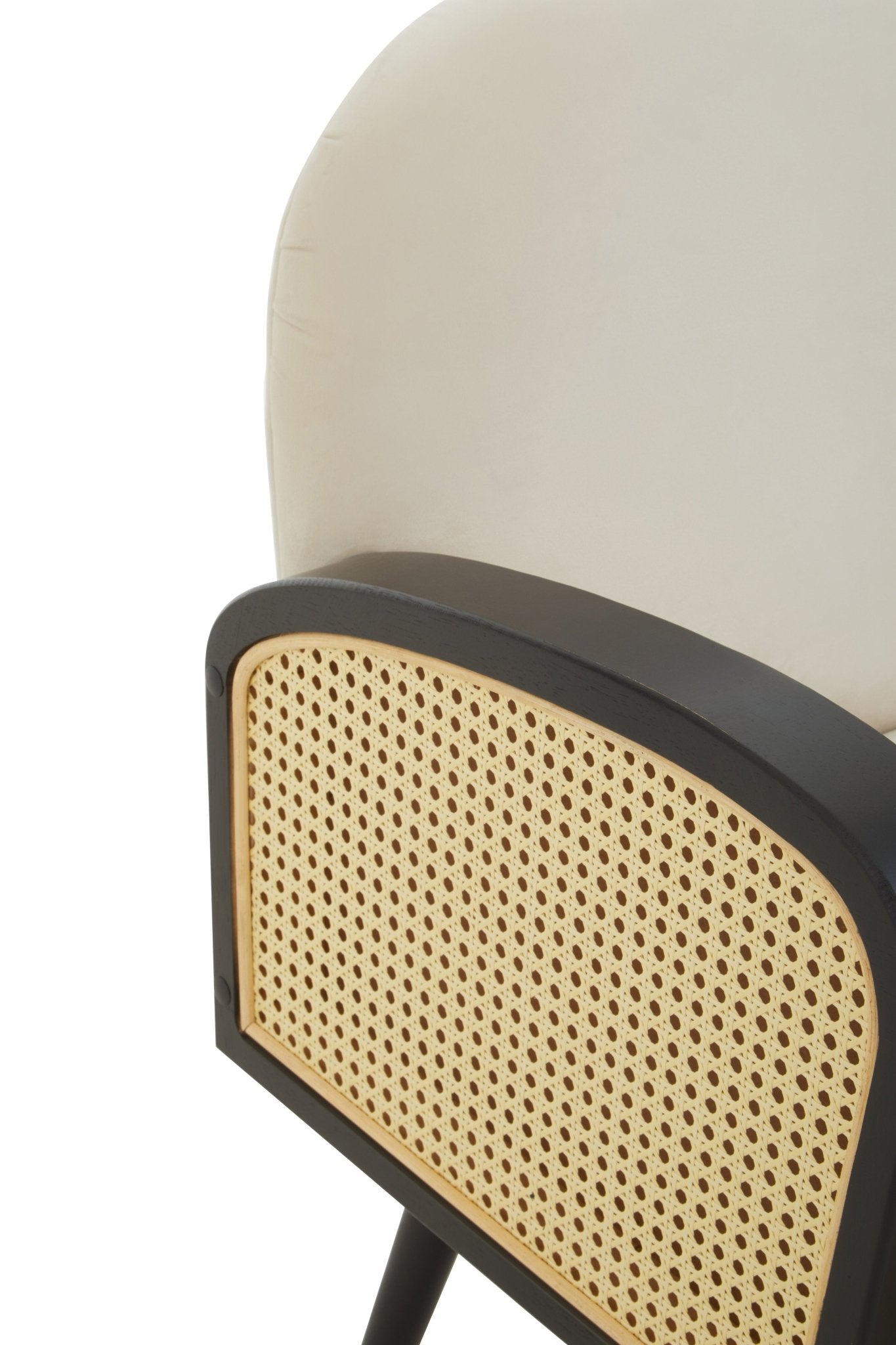 Erik Natural Velvet Armchair - Skandi London