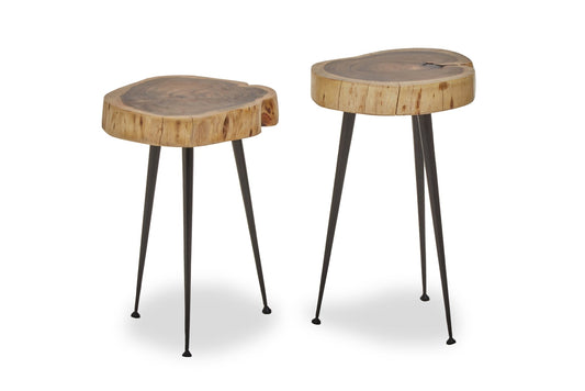 Kirby Set Of 2 Acacia Wood Side Tables - Skandi London