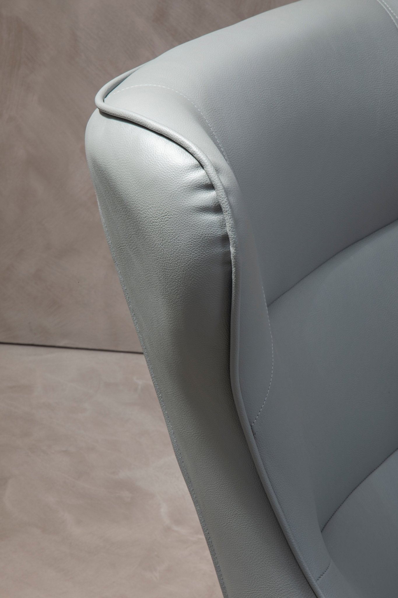 Halle Grey Armchair And Footstool - Skandi London