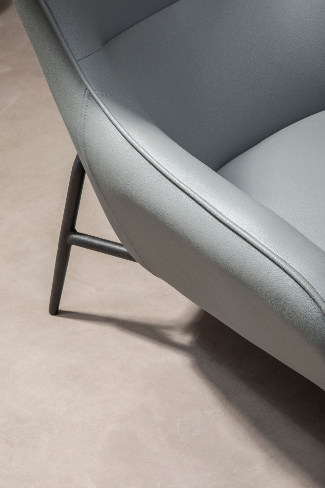 Halle Grey Armchair And Footstool - Skandi London