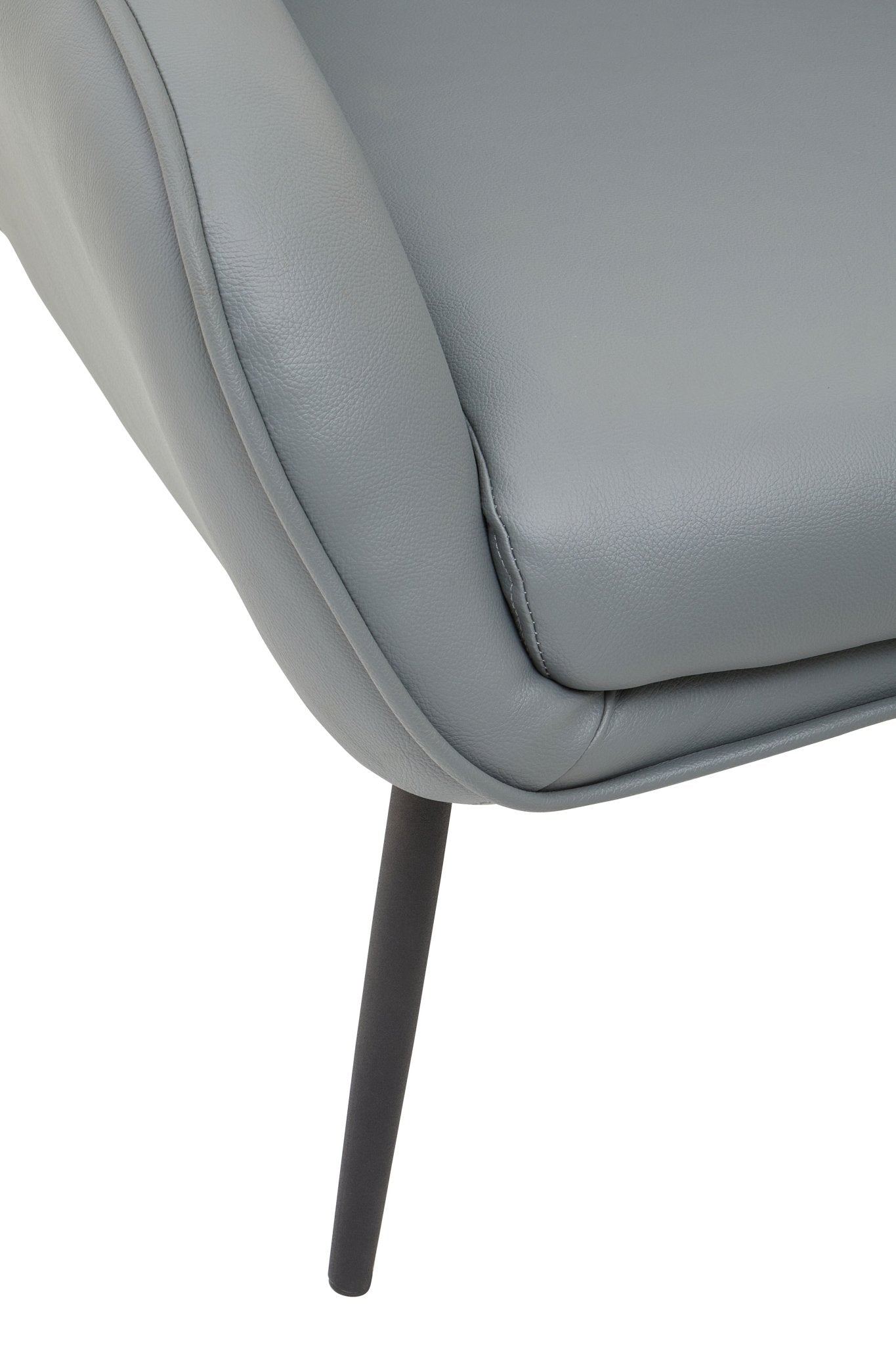 Halle Grey Armchair And Footstool - Skandi London