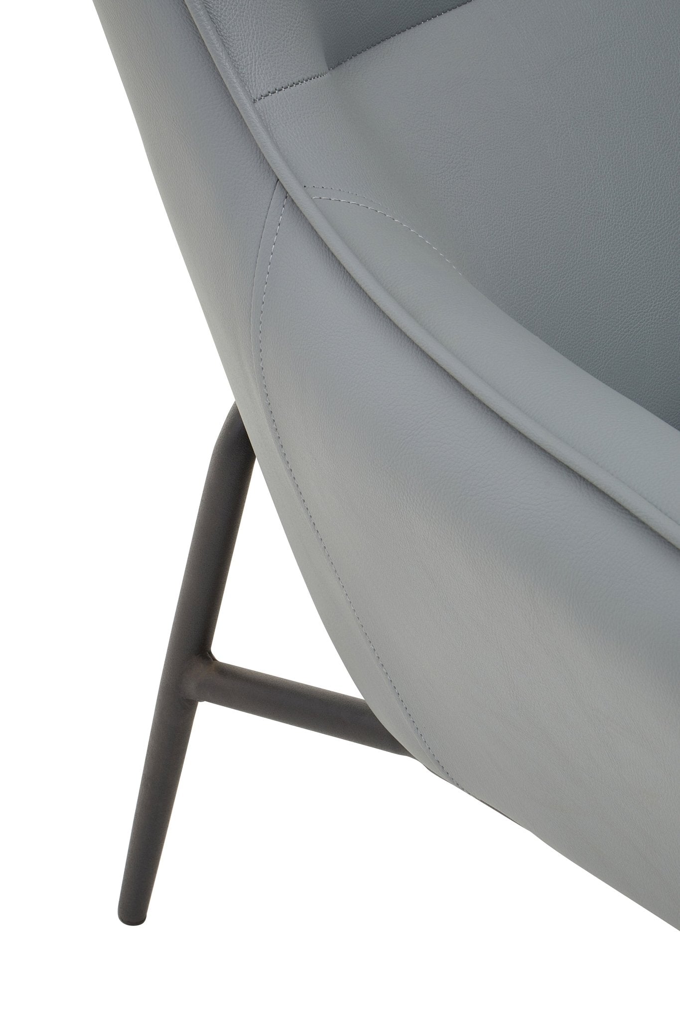 Halle Grey Armchair And Footstool - Skandi London