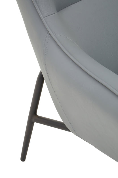 Halle Grey Armchair And Footstool - Skandi London