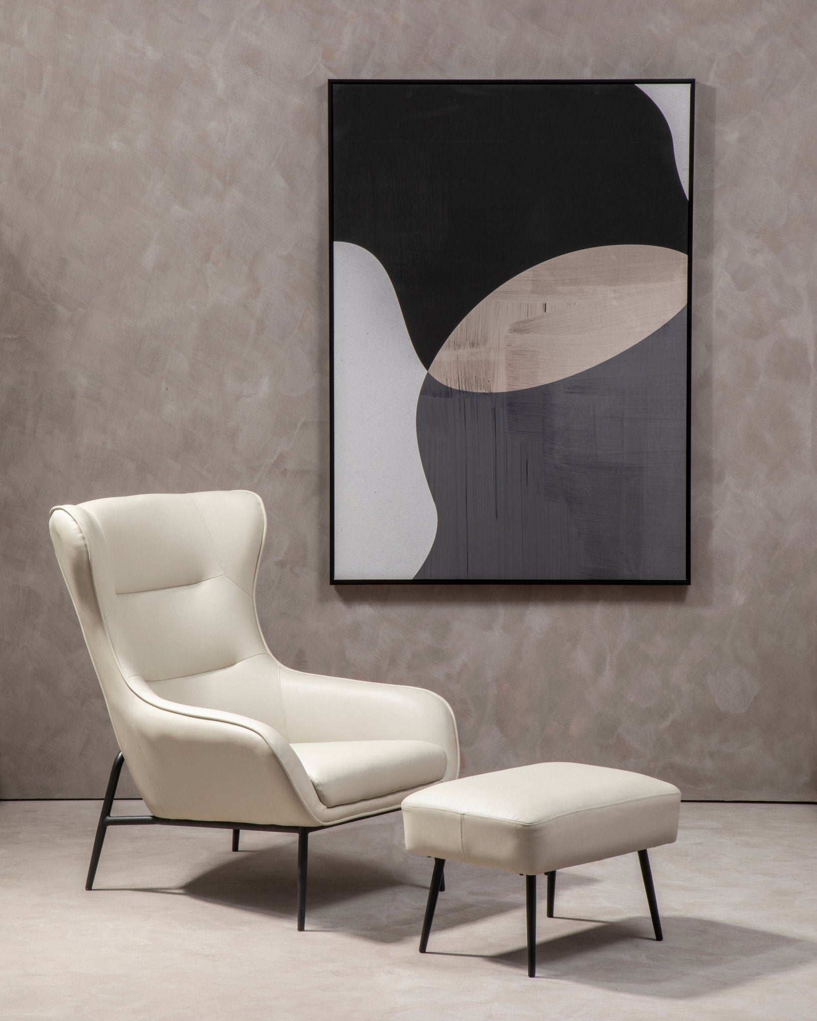 Halle Armchair And Footstool - Skandi London