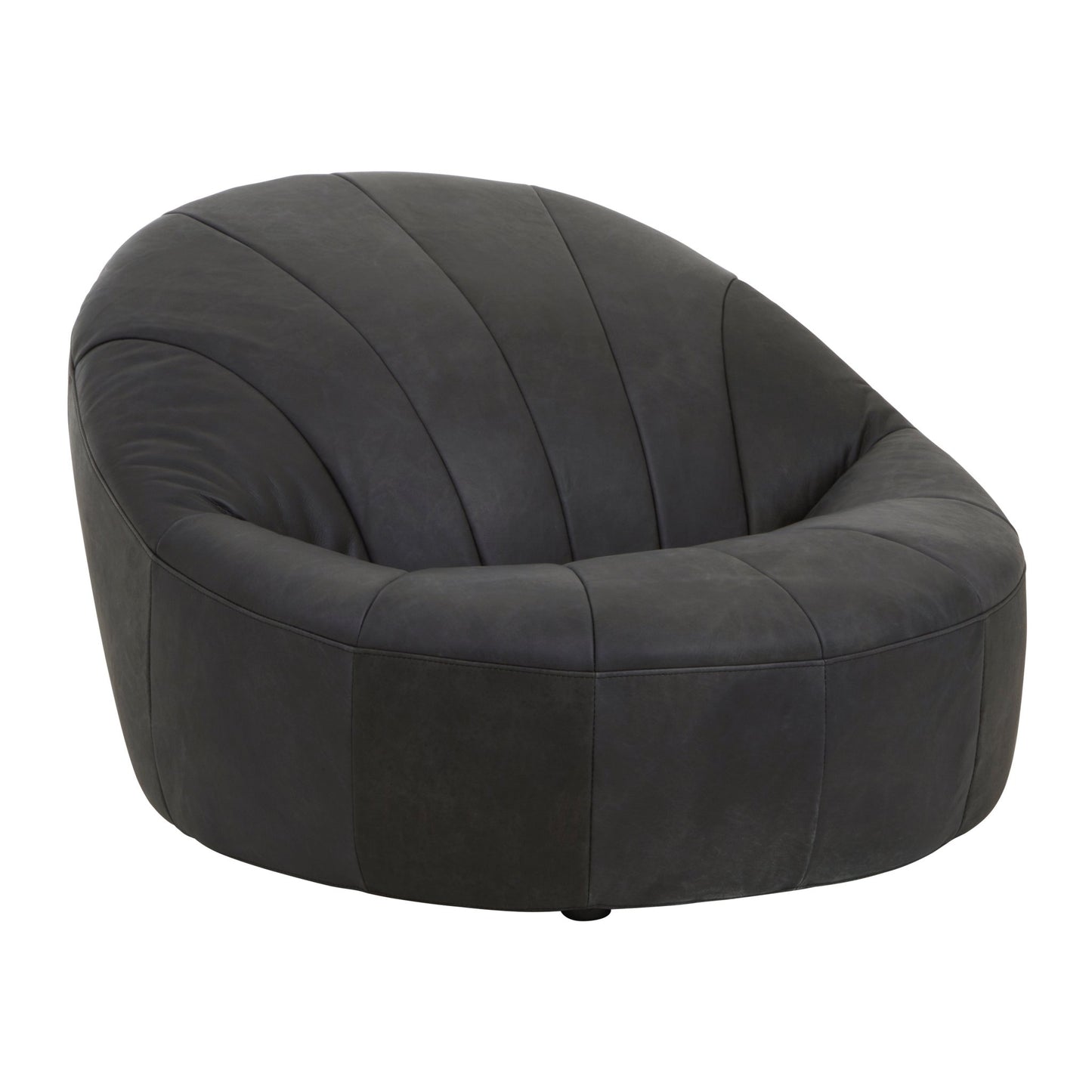 Garth Black Leather Chair - Skandi London
