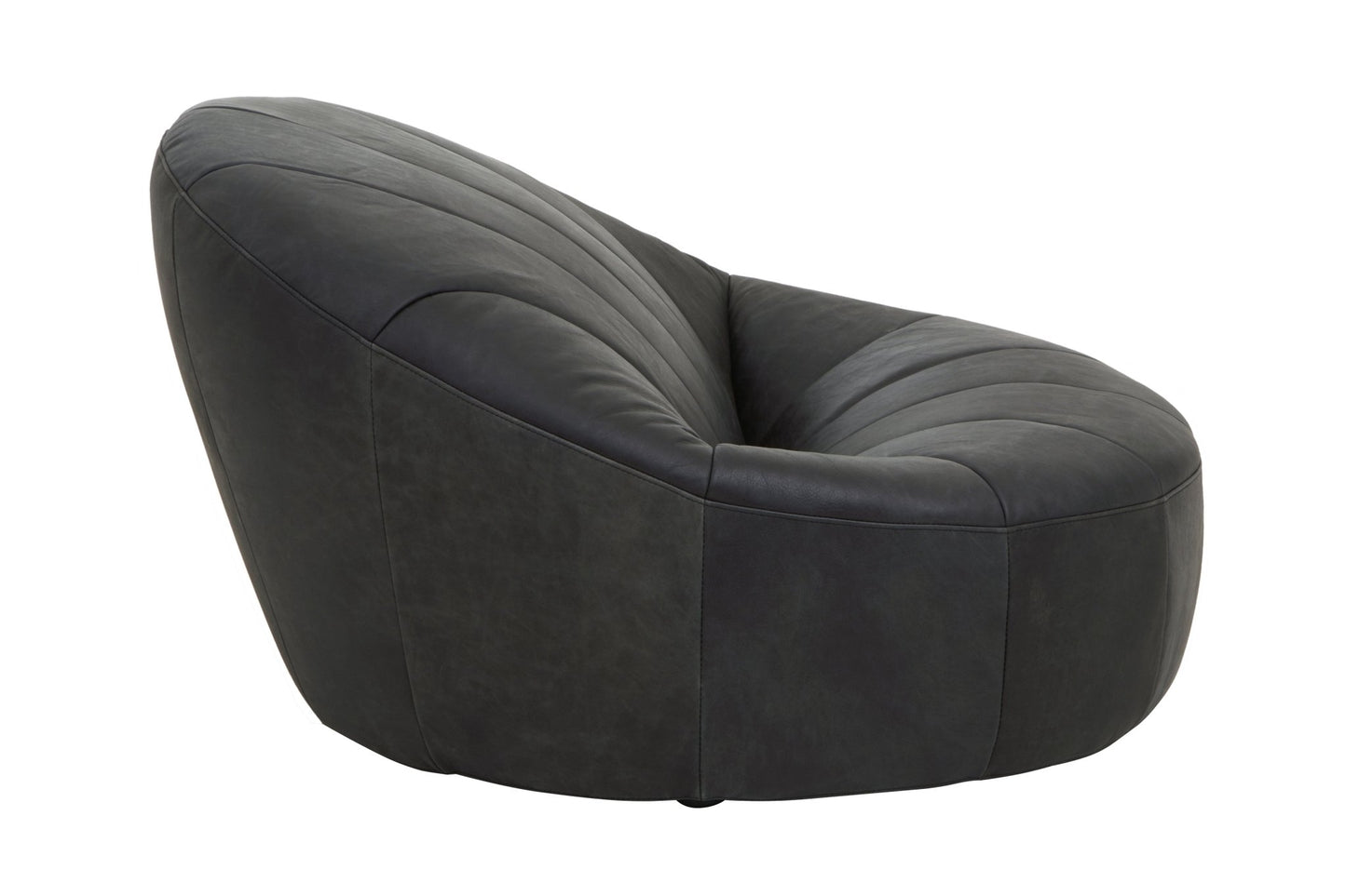 Garth Black Leather Chair - Skandi London