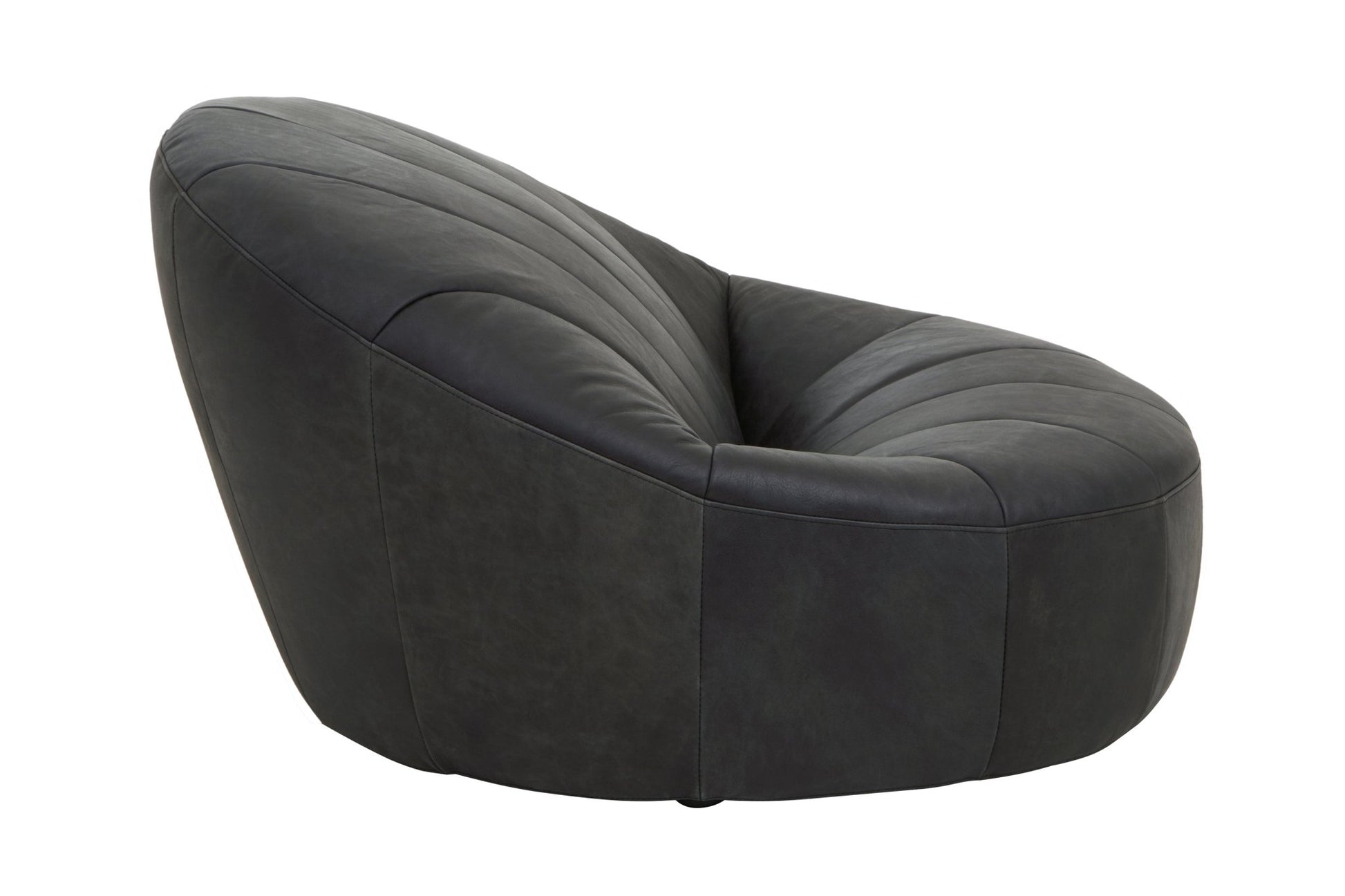 Garth Black Leather Chair - Skandi London