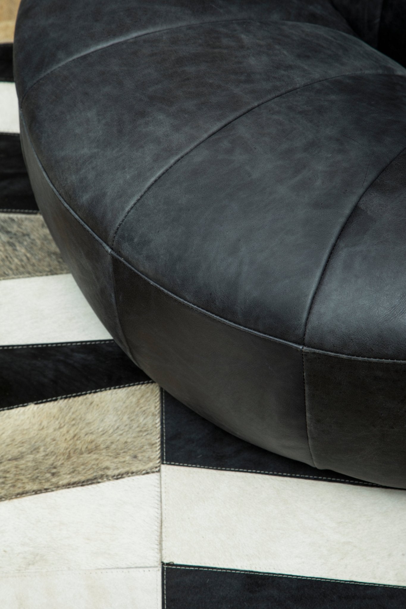 Garth Black Leather Chair - Skandi London