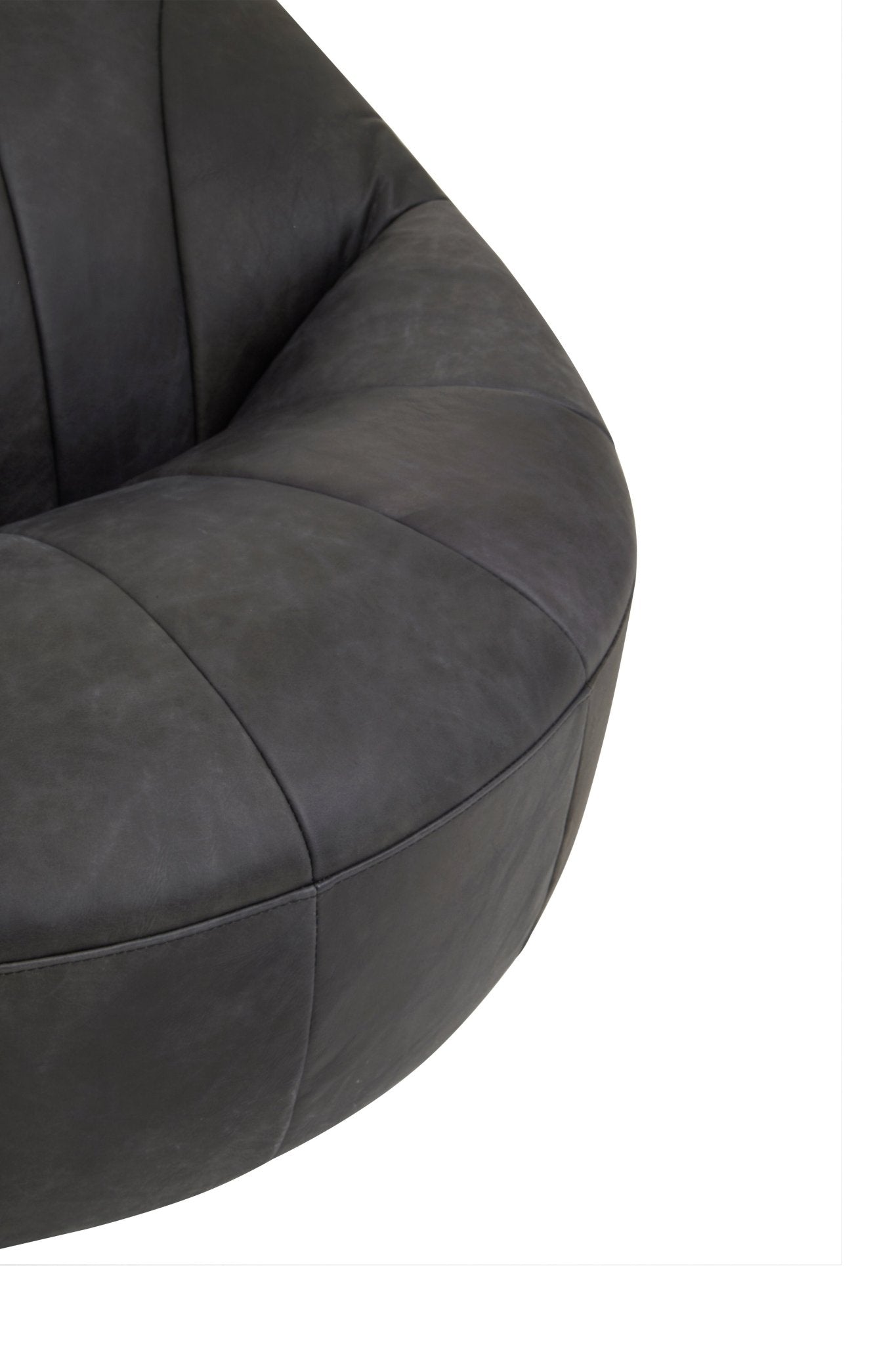 Garth Black Leather Chair - Skandi London
