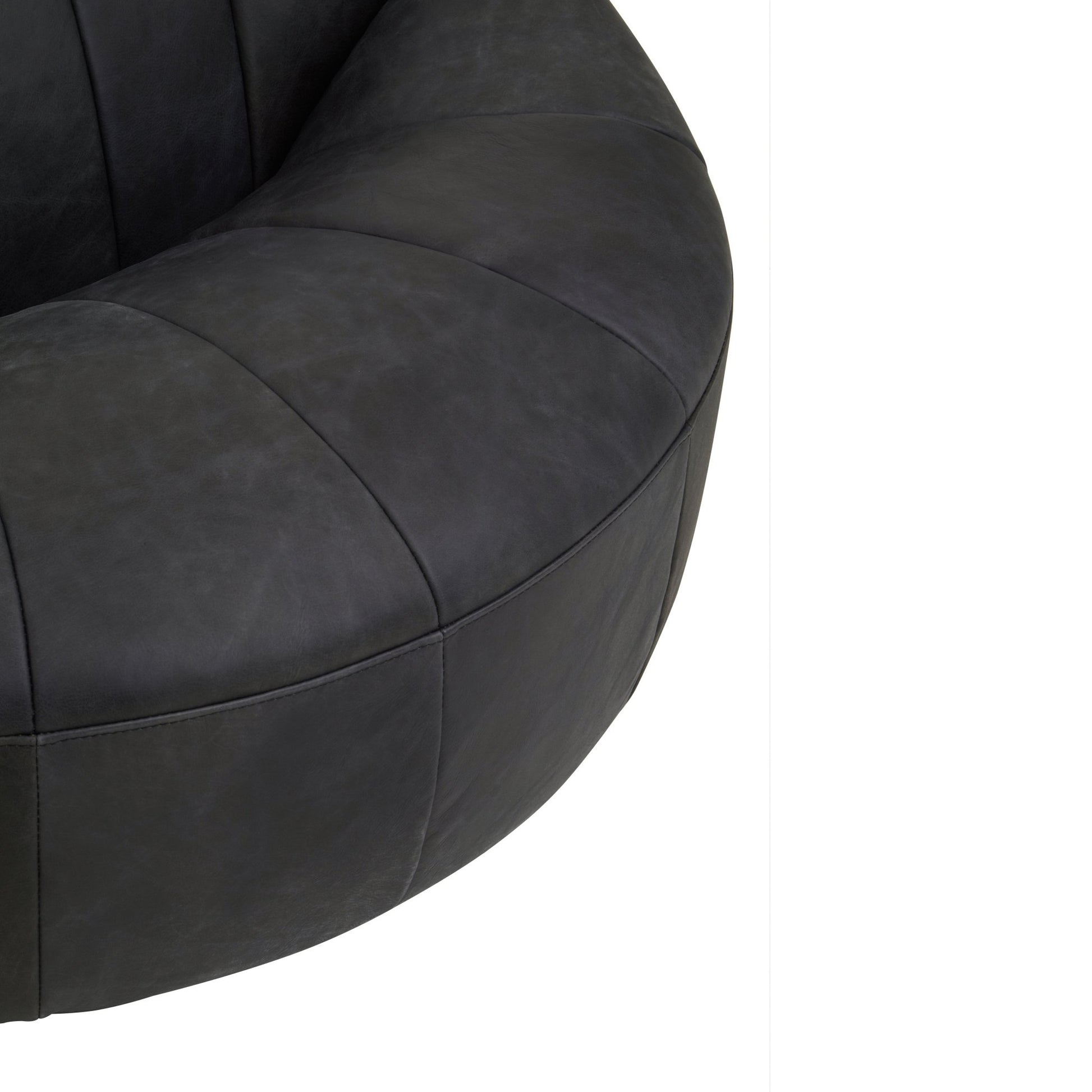 Garth Black Leather Chair - Skandi London