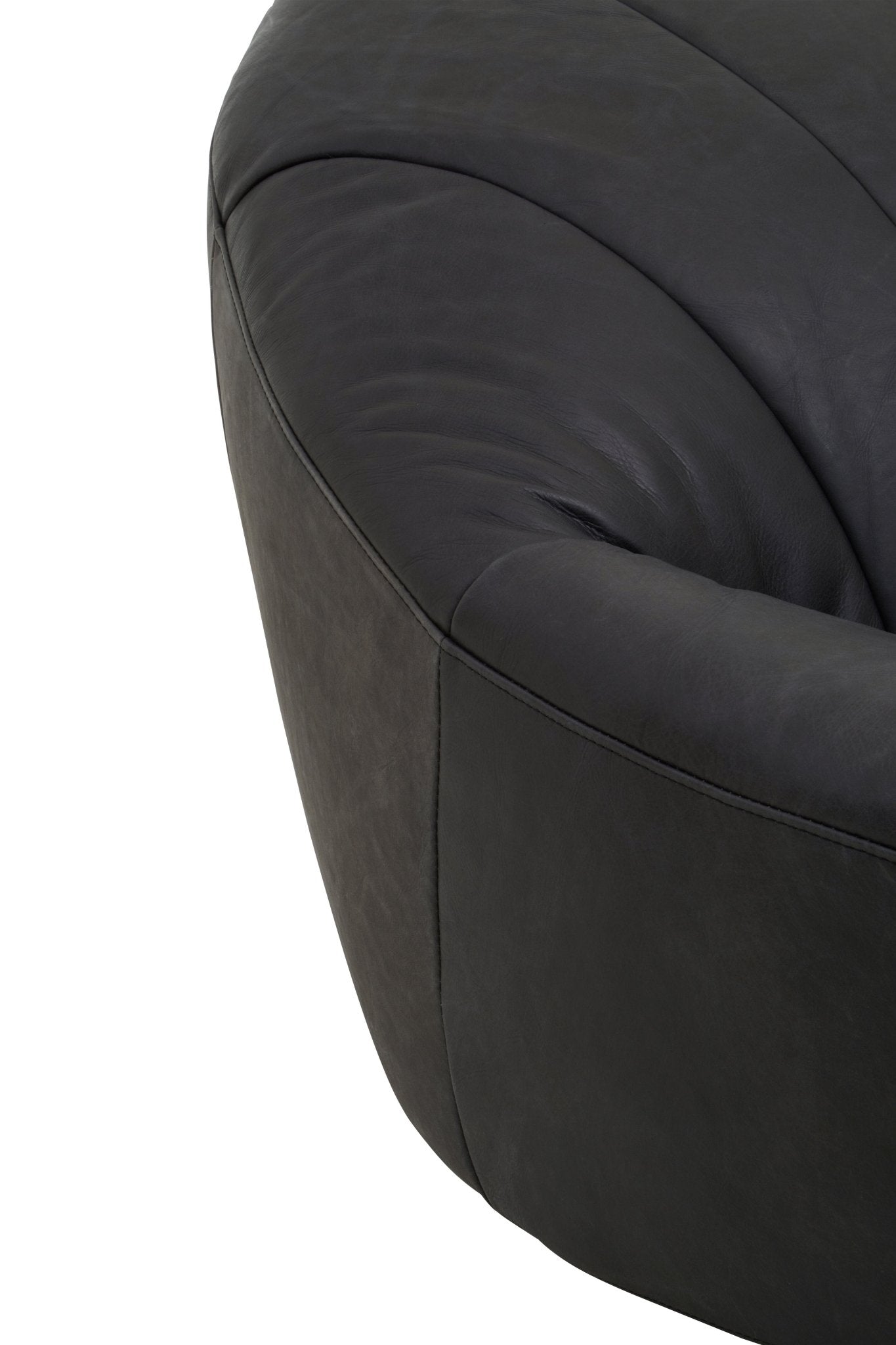 Garth Black Leather Chair - Skandi London