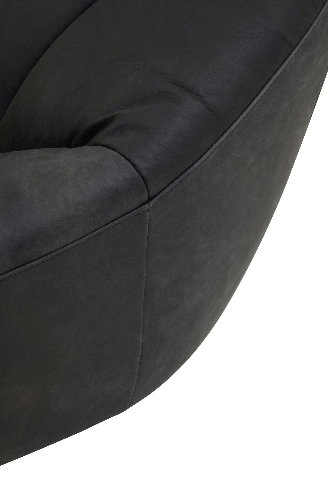 Garth Black Leather Chair - Skandi London