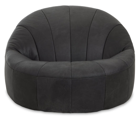 Garth Black Leather Chair - Skandi London