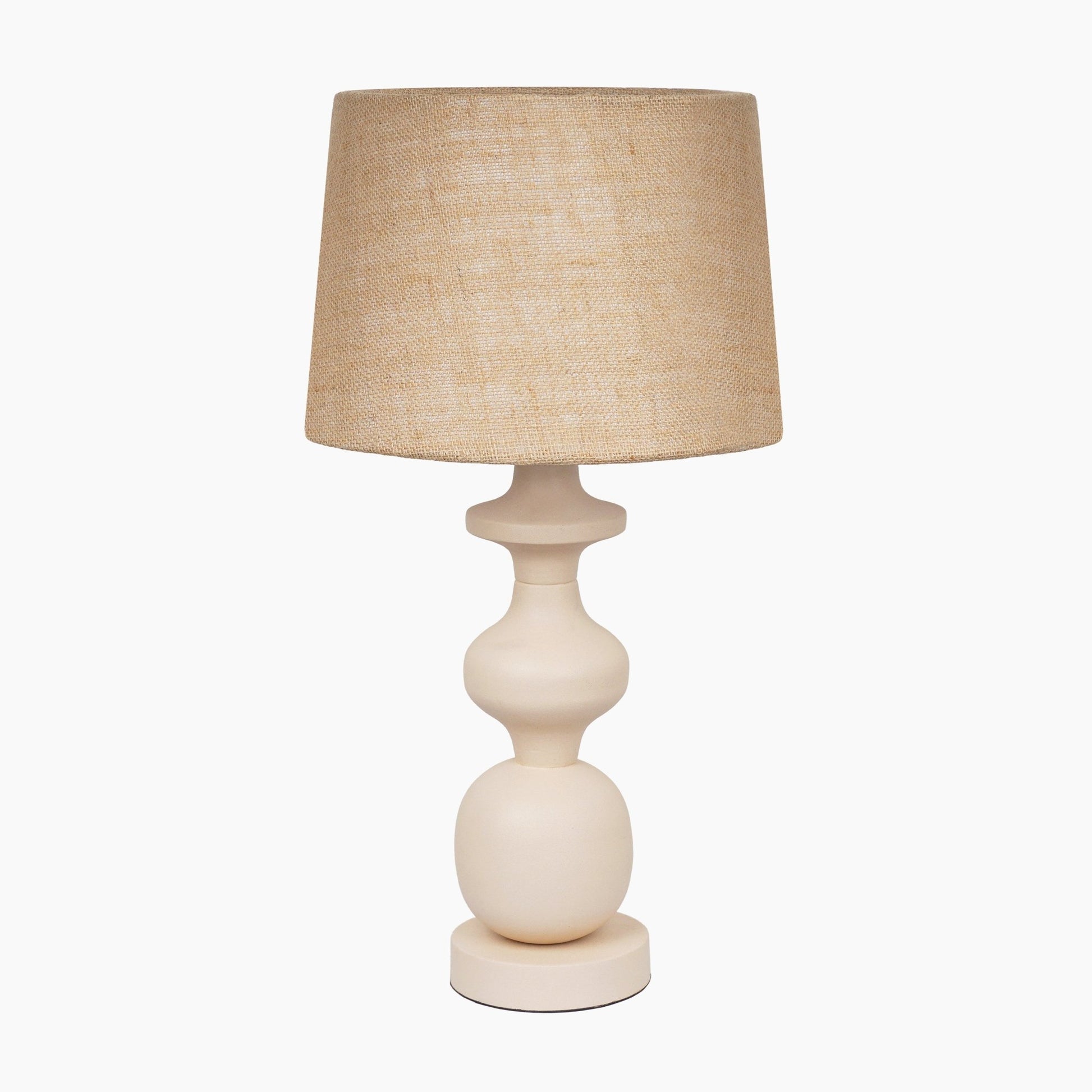 Farringdon Beige Metal Table Lamp - Skandi London