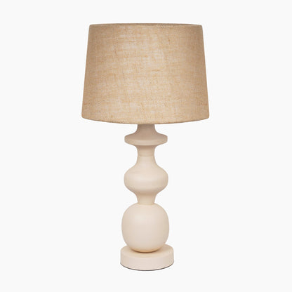 Farringdon Beige Metal Table Lamp - Skandi London