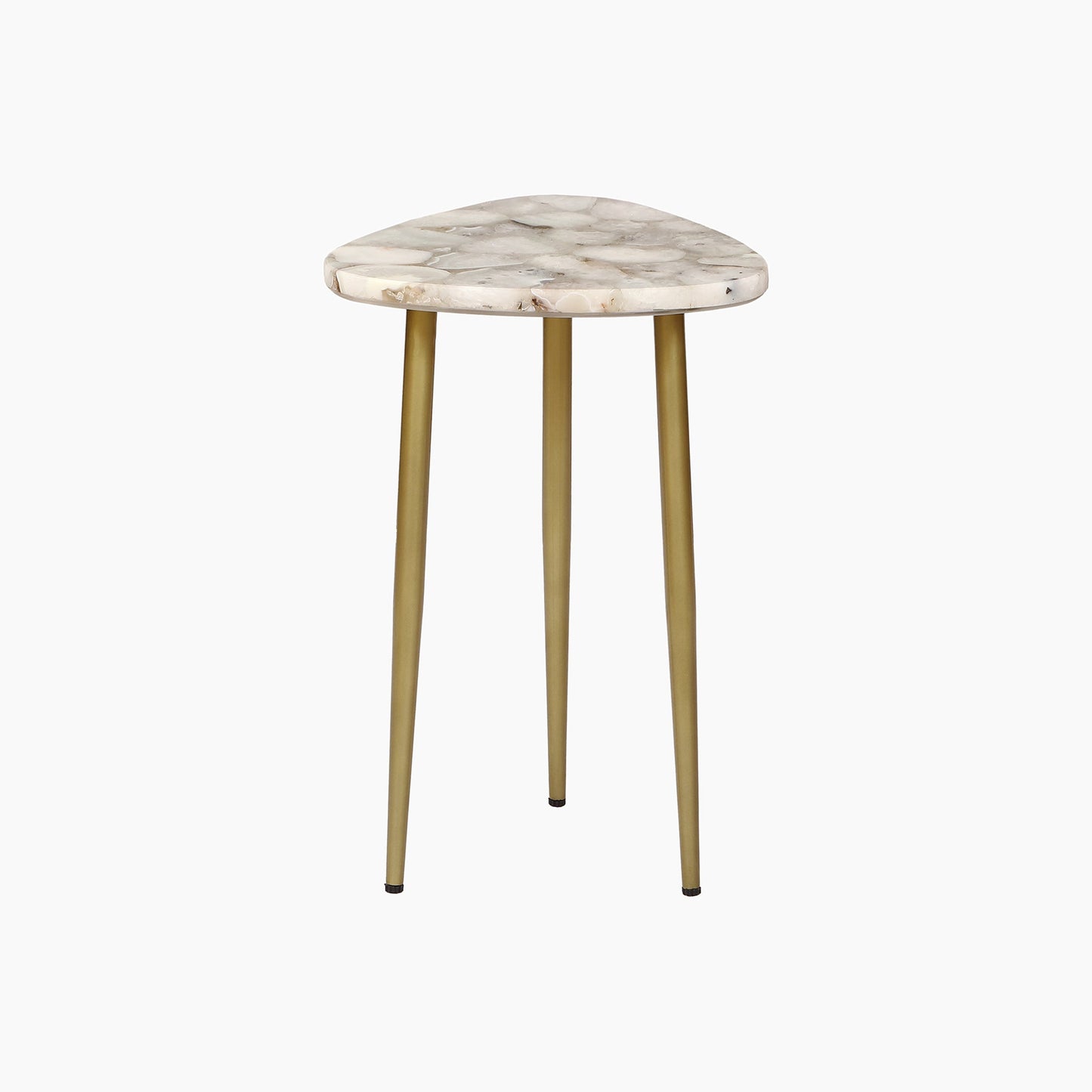 St James White Agate End Table - Skandi London