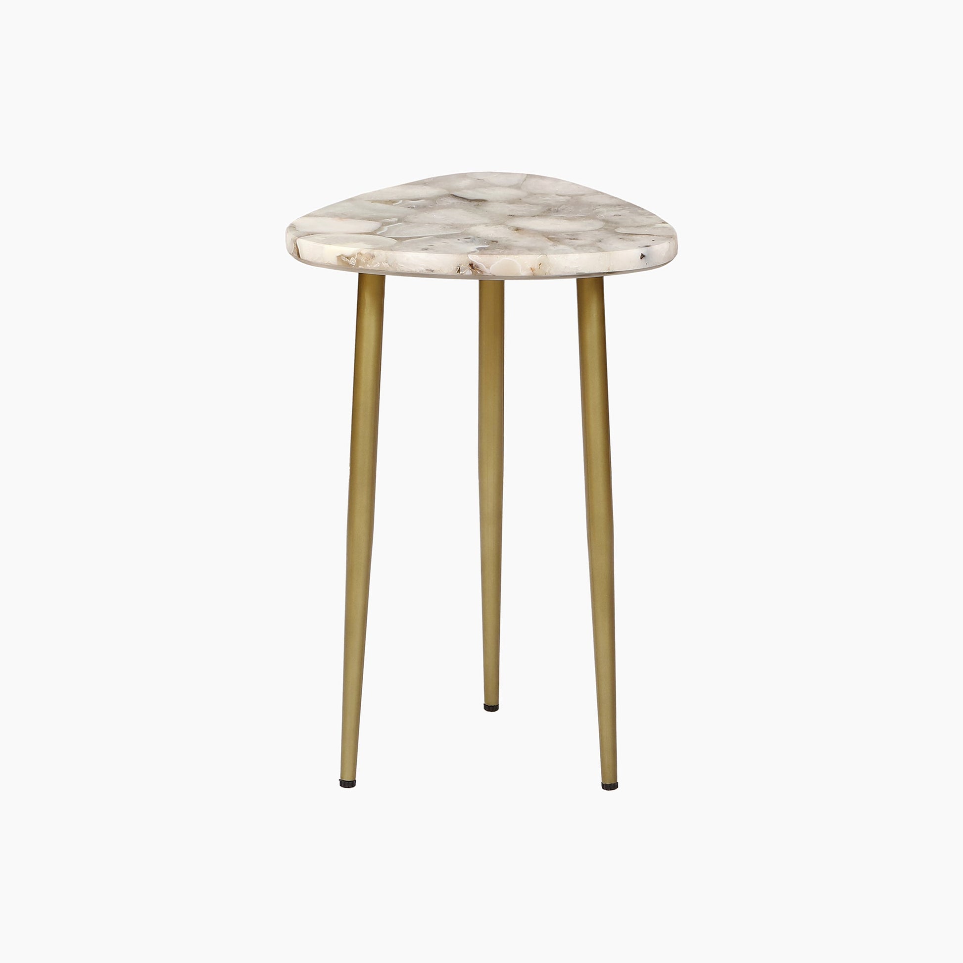 St James White Agate End Table - Skandi London