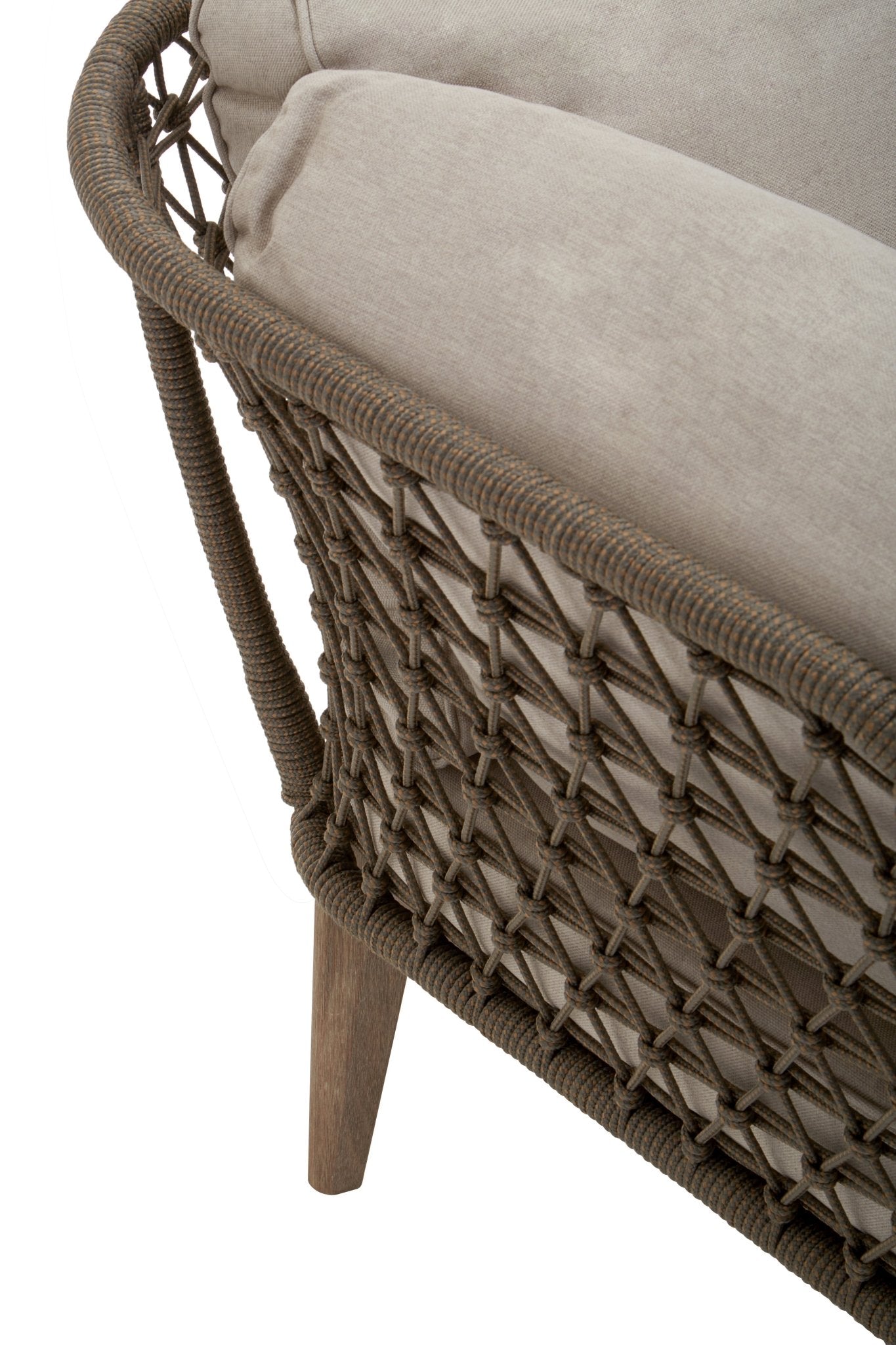 Kyran Three Seat Bronze and Charcoal Sofa - Skandi London