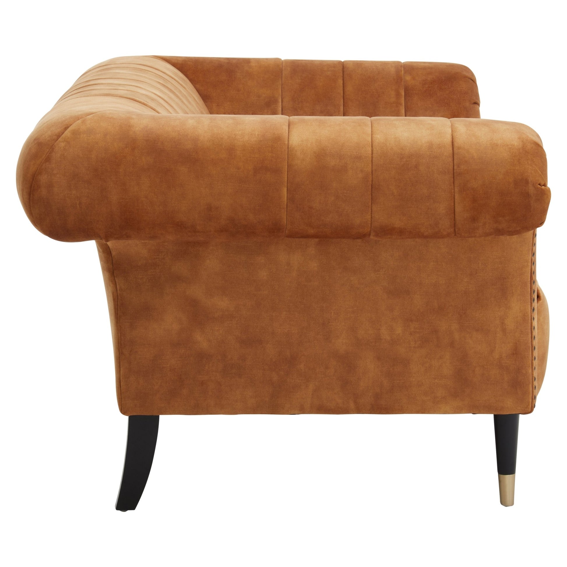 Olsen Two Seat Gold Velvet Sofa - Skandi London