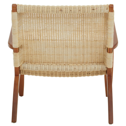 Gunner Woven Chair In Natural Rattan - Skandi London